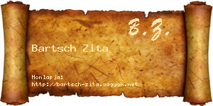 Bartsch Zita névjegykártya
