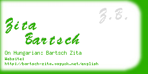 zita bartsch business card